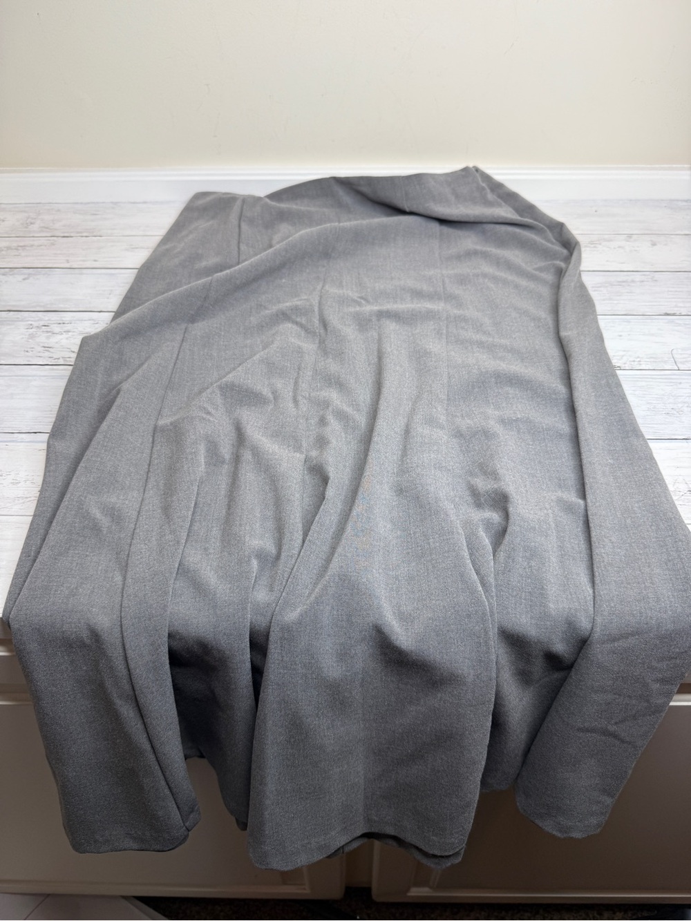 East 5th Gray Women's Skirt - Classic Draped Pencil